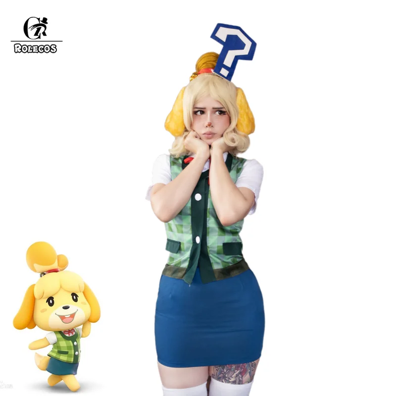 Костюм для косплея ROLECOS с аниме пересечение животных женский костюм изабеля