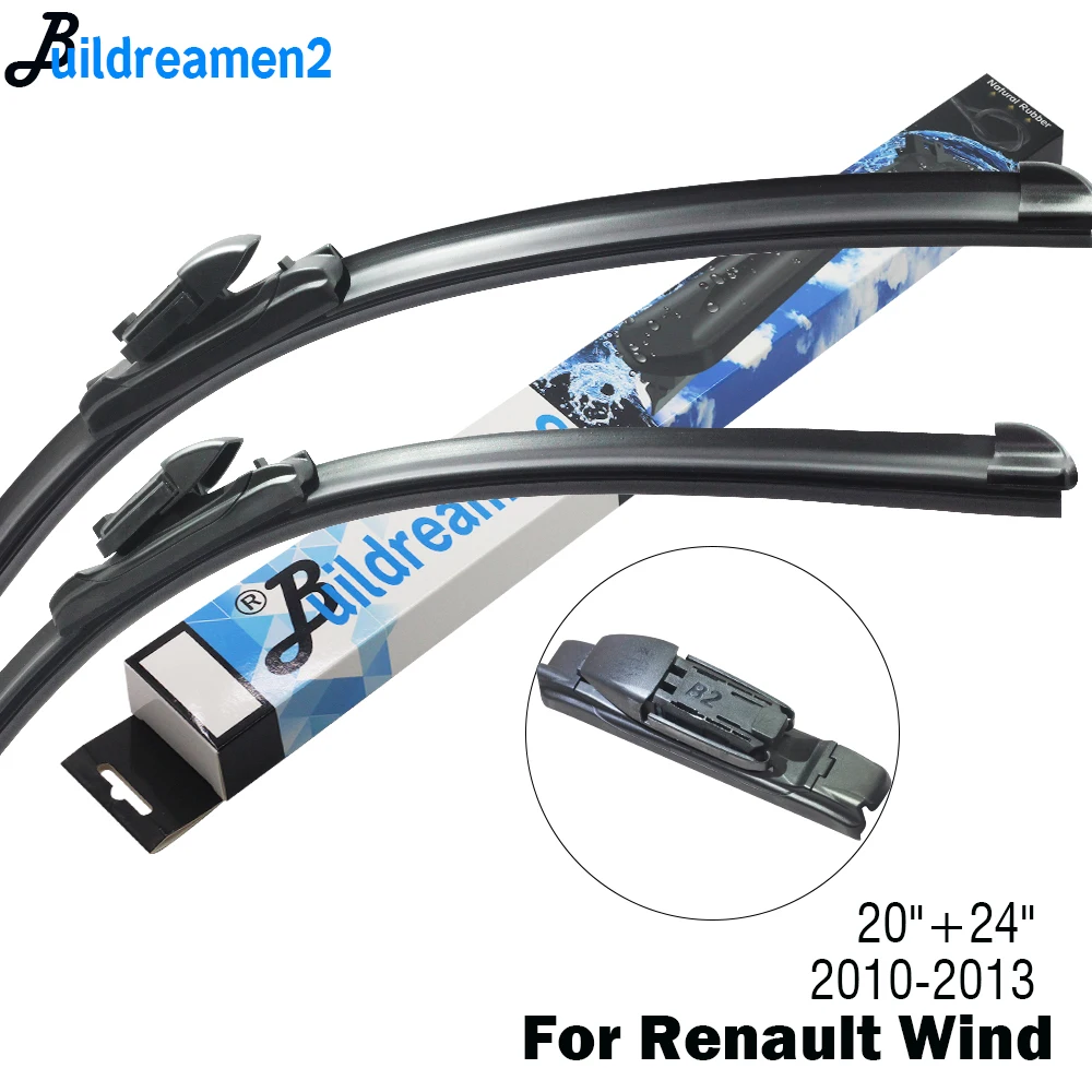 Buildreamen2 резиновая щетка стеклоочистителя для Renault Wind подходит кнопок 2010 2011 2012