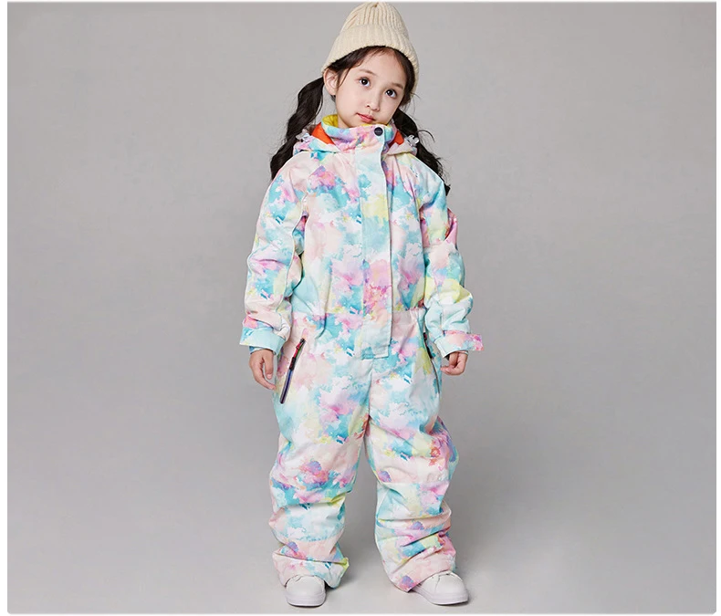 Dollplus/детский зимний комбинезон; Зимний Лыжный комбинезон для маленьких мальчиков и девочек 10-12 лет; Водонепроницаемая Куртка для сноуборда и катания на лыжах; спортивная одежда; Верхняя одежда для детей