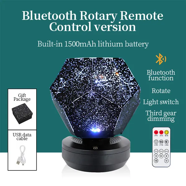 Bluetooth Music Xiaomi Youpin Star ночник-прожектор прикроватная тумбочка для спальни звездный подарок Креативный Романтический спящий поворотный Настольный светильник для девочек - Цвет: Bluetooth Music