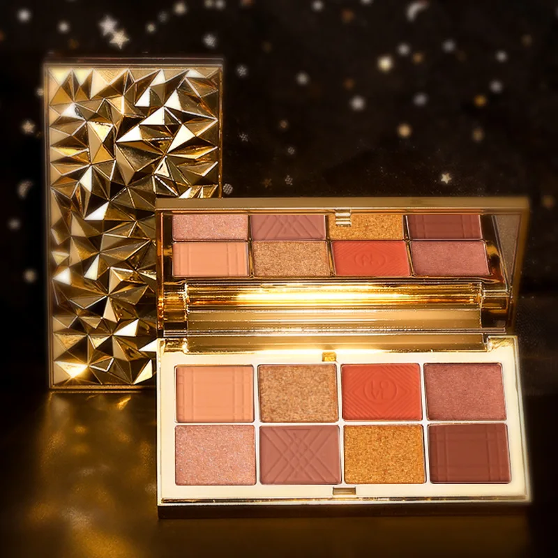 

8 Colors add a mirror Glitter Eyeshadow Makeup Pallete Matte Eye shadow Palette Shine Diamond Eyeshadow Powder Pigment Cosmetics
