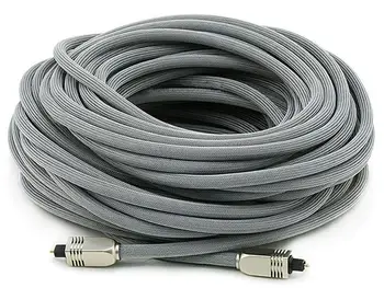 

Gold Plated Optical Fiber Digital Toslink Side Port Audio Cable for Stereo AMP SPDIF MD DVD Core Wire