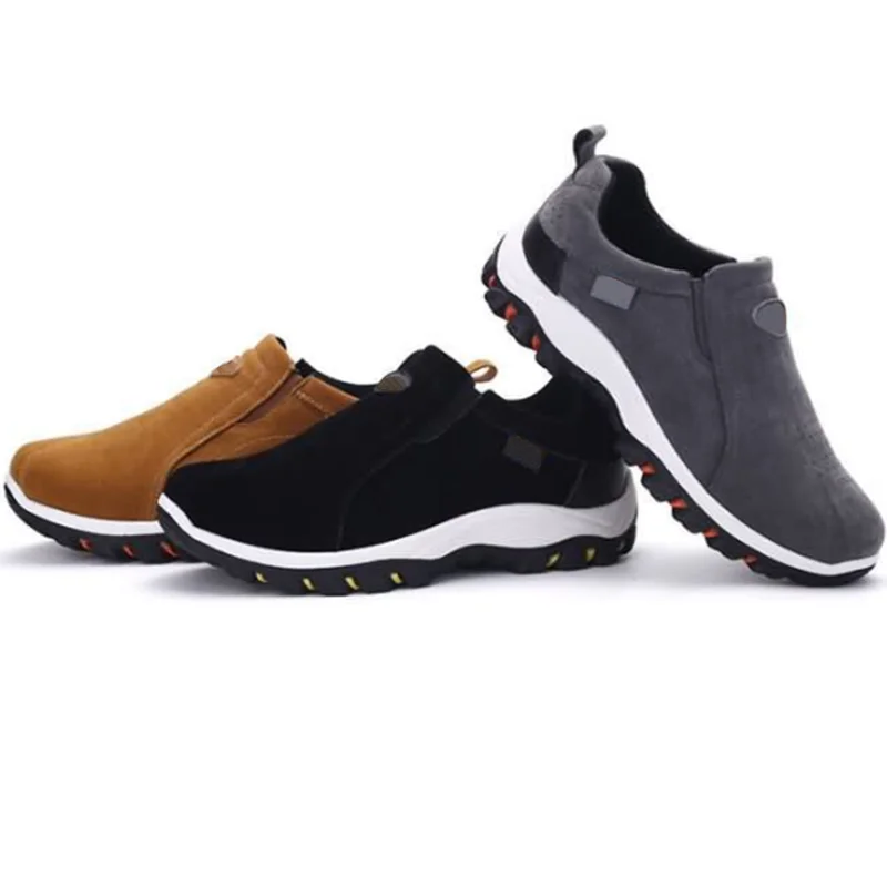Повседневная альпинистская Мужская обувь; Новинка года; Мужская обувь без шнурков; нескользящая модная Мужская дышащая обувь в винтажном стиле; Уличная обувь