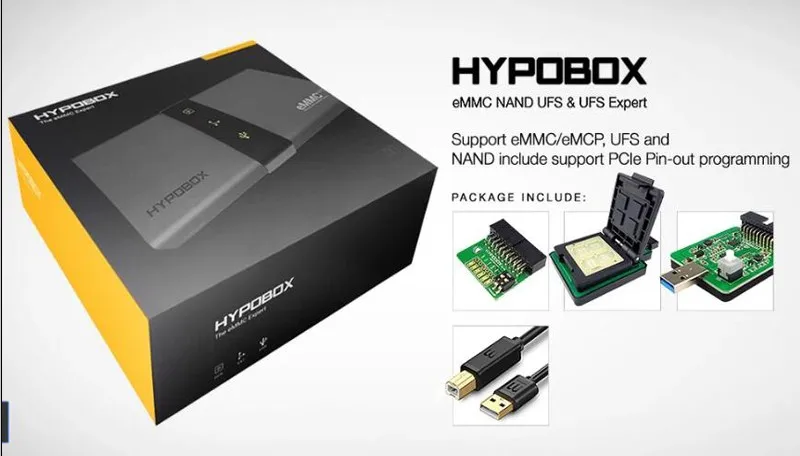 Новая Оригинальная HYPOBOX/HYPO BOX Поддержка eMMC/eMCP, UFS и NAND включает поддержку PCle Pin-out программирования