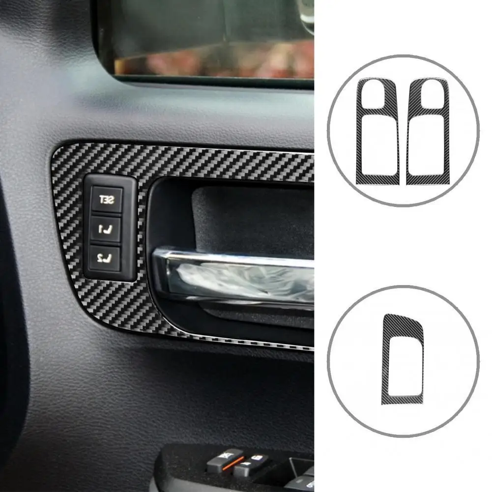 4 шт. декоративные наклейки из углеродного волокна для внутренней дверной ручки |