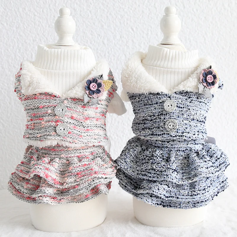 2019 осенне-зимний новейший комплект из двух предметов теплое платье для домашних