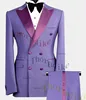 Thorndike 2022 New Fashion Navy Blue Suits for Men Custom Made Slim Groom Custom 3 Piece Wedding Mens Suit (Jacket+Pants+Vest) 4