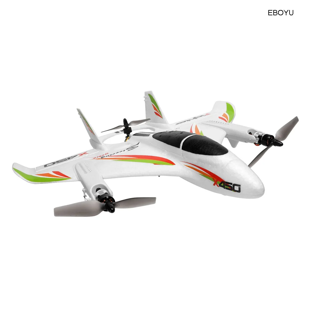 WLtoys XK X450 RC самолет 2 4G 6 канальный бесщеточный двигатель вертикальный взлет