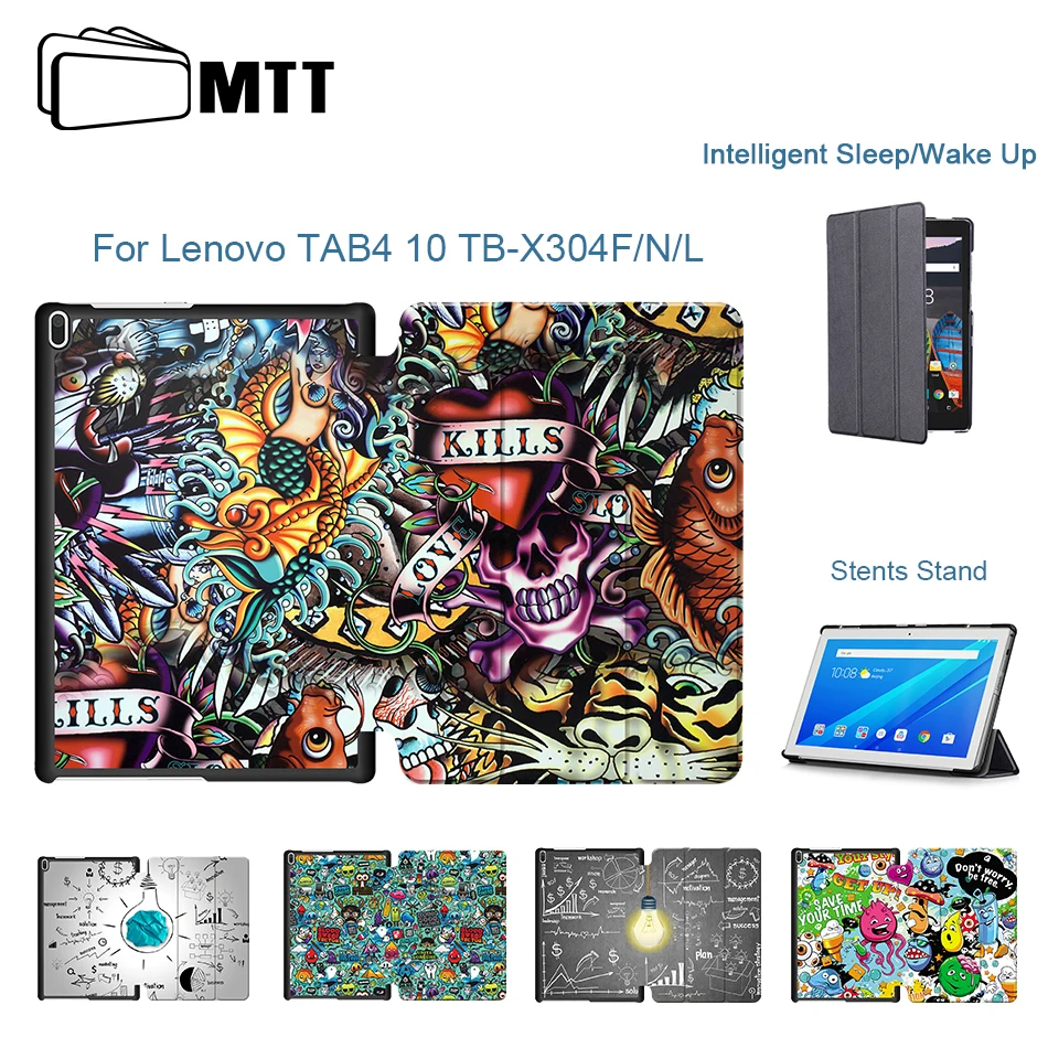 MTT из искусственной кожи чехол Чехол для lenovo Tab 4 10 TB-X304L X304F X304N Чехол-книжка планшет чехол для lenovo Tab4 10,1 ТБ X304 Funda