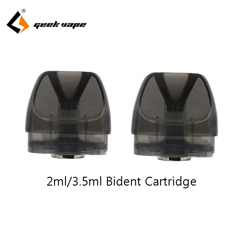 2 шт./упак. GeekVape Bident Pod картридж с 0.8ohm/1.2ohm катушки поддержка DTL/MTL Vaping 3 5 мл для Kit |