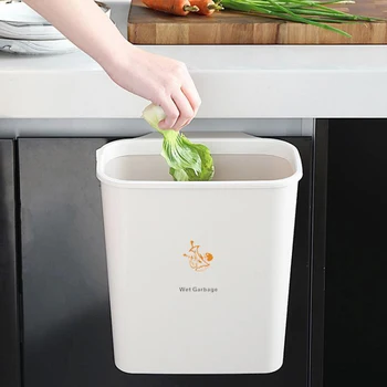 

NEW kichen cabinet door wall-mounted garbage pail household sundry storage pail kitchen artifacts convenient garbage disposal