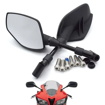 

Universal 8mm 10mm motorcycle rearview mirror black side mirror For YAMAHA YZF R1 R6 R6S YZF-R25 YZF-R3 YZF R125 YZF-R5