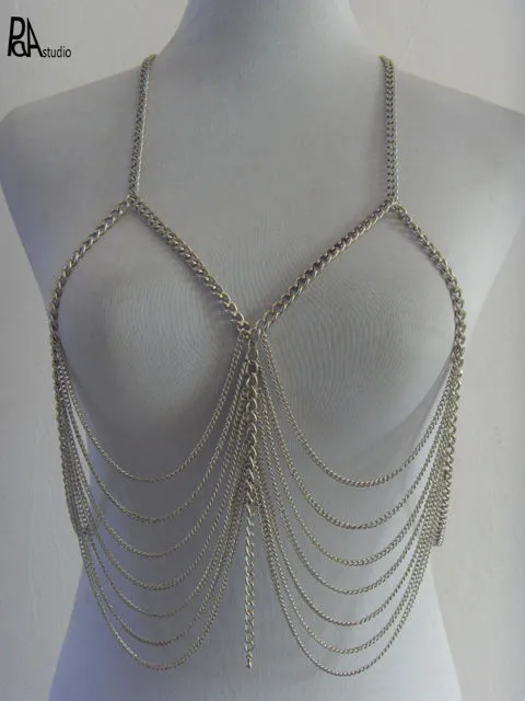 Женский короткий топ бюстье с металлической цепочкой и вырезами|short camisoles|camisole