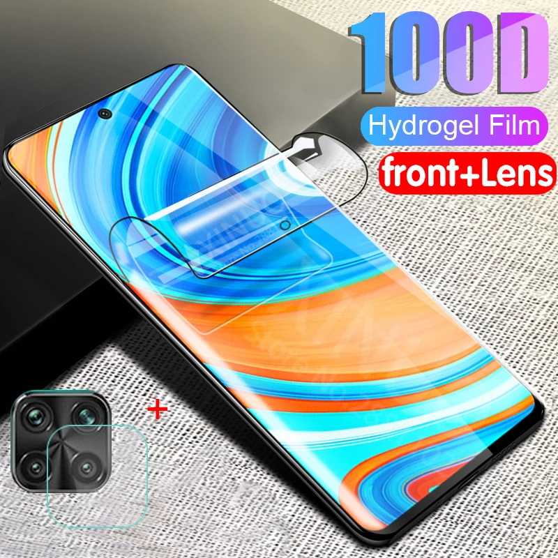 Гидрогелевая пленка для xiaomi redmi Note 9 pro защитная объектива камеры 9pro redme Not защитное