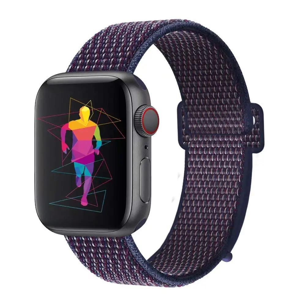 6 Ремешок для наручных часов Apple Watch серии 3/2/1 Часы петлевой ремень велкро нейлона сменный Браслет дышащий сменный ремешок Спорт - Цвет: 6