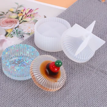 

Adams Can Diy Crystal Glue Accept Box Mould Round Stripe Accept Jewelry Box Silica Gel Mould Discount