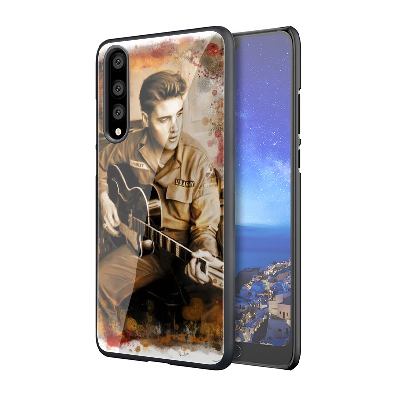 EWAU Elvis Presley телефон из закаленного стекла чехол для Huawei P10 P20 P30 mate 20 Lite pro P Smart Y6 Y9 Honor 8X9 10