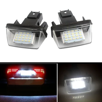 

2PCS Car LED Liscene Plate Light For Citroen C3 C4 C5 C6 Peugeot 206 207 307 308 Canbus Tail Lights Number Plate Lamp