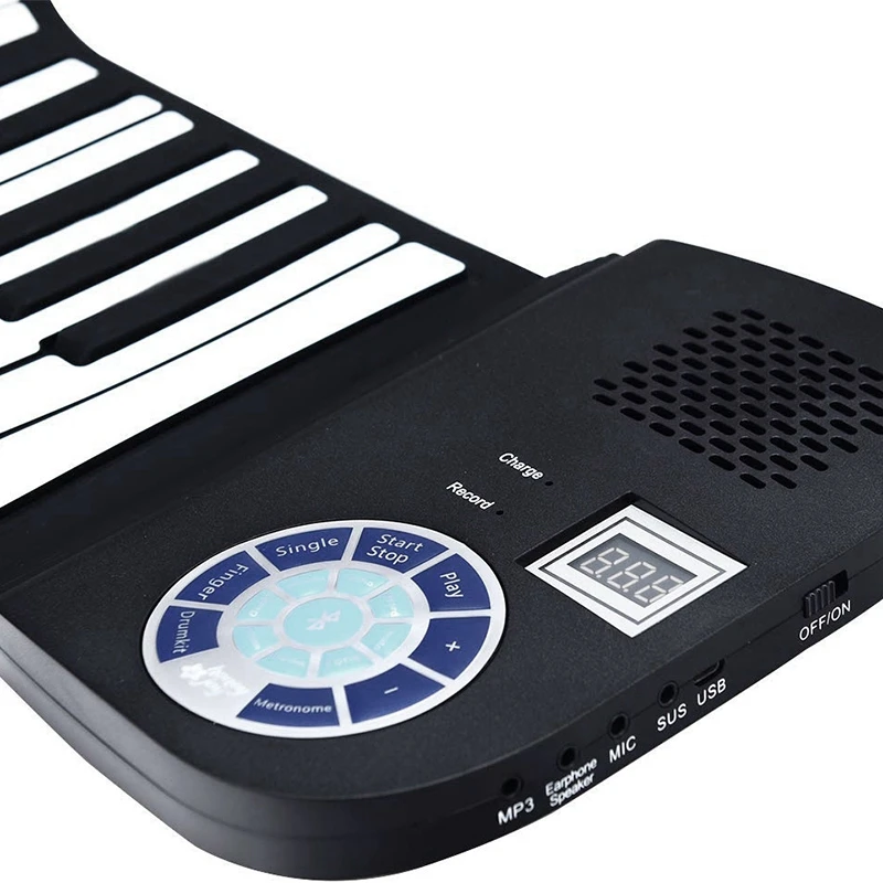 Piano Keyboard 88 Keys Contact Sensitive Portable Keyboard with Power Supply with Foot Pedal