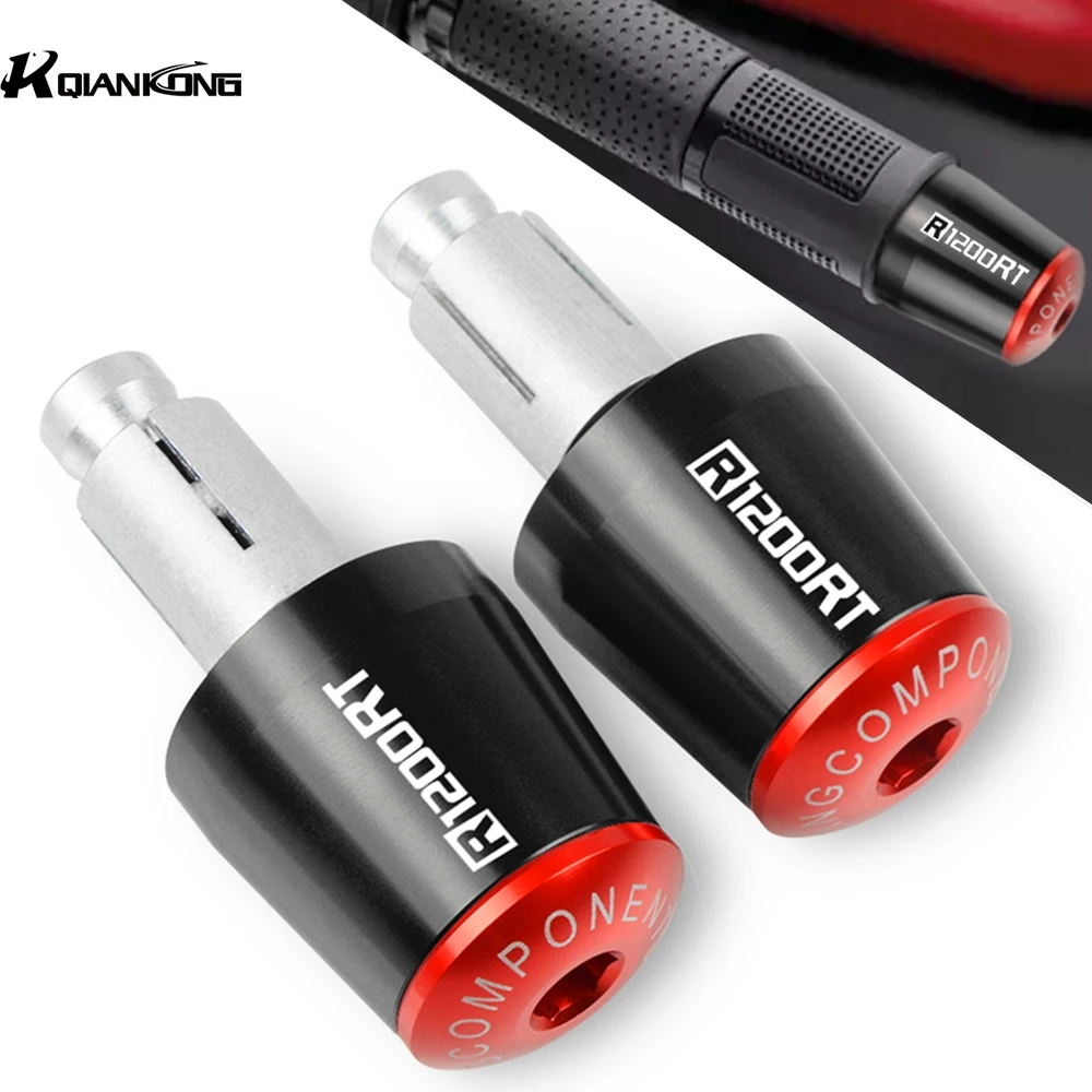

R1200RT logo Motorcycle accessories 22MM Handlebar Grips Handle Bar Cap End Plugs For BMW R 1200 RT SE 2014 2015 2016 2017 2018