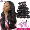 Ishow Hair Bundles Body Wave Brazilian Hair Weave Bundles 100% Human Hair 4 Bundles Deal Natural Color Non-Remy Hair Extensions 1
