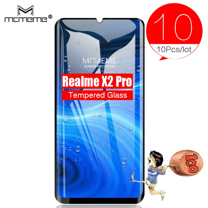 realme X2 Pro 10PCS For OPPO RENO ACE Glass Tempered Screen Protector Full Cover Film For Realme x2 Pro X2PRO Tempered Protective Glass - Цвет: realme X2 Pro