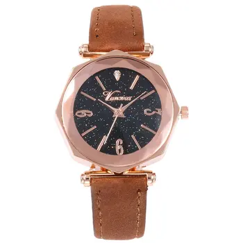 

Popular Present Simple Quartz Wrist Watch Casual Wristwatch Durable Strap Band For Women Quartz Watch V412