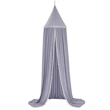 Хлопковая кроватка сетка для детской комнаты украшение москитная сетка занавес для детской кровати навес круглый для кроватки сетка палатка фотографии реквизит