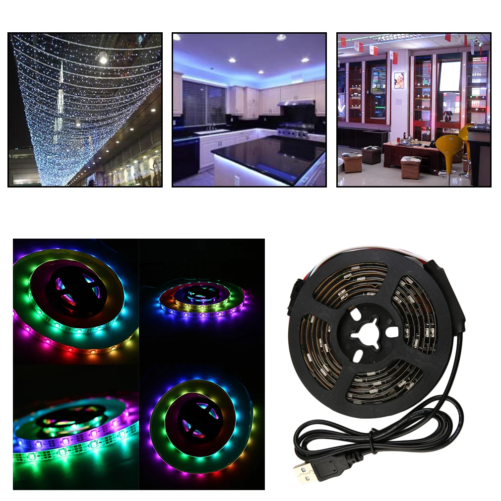 WS68 12 RGB 5050 SMD светодиодные полосы лампы Водонепроницаемый гибкий светодиодный
