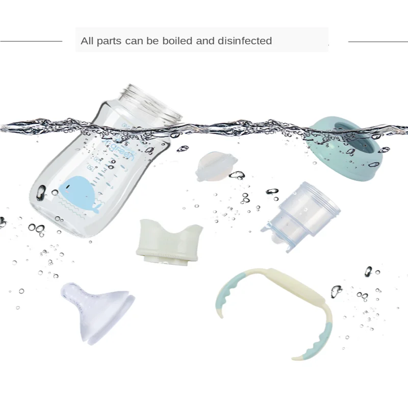 Milk Bottle Feeding Bottle Baby PPSU Glass Bottle Wide-bore Quick Flush Baby Bottle Newborn Milk Training Feeding Accessories