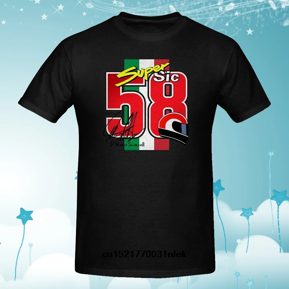 Мужская футболка Марко симончелли Super Sic 58, черная забавная футболка, новинка, футболка для мужчин