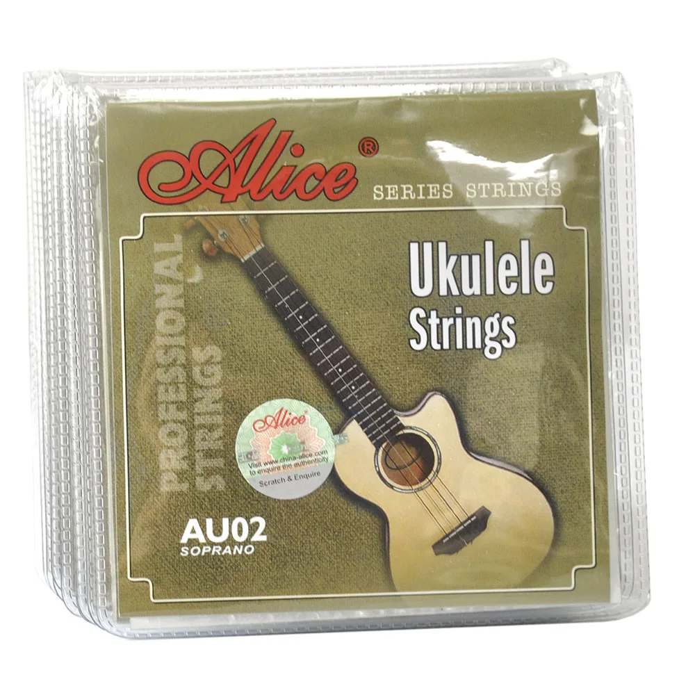 

10 Sets Alice AU02 Black Nylon Strings for Soprano Ukulele B F# D A