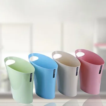 

Bathroom Trash Can Small Garbage Bin Wastebasket Home Office Waste Rubbish Dustbin Random Color