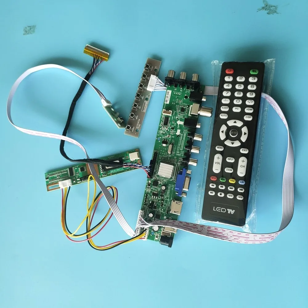 

Kit for B154EW02 V0 HW3A/V0 HW1A/V3 HW9A 1280X800 1 CCFL LCD Digital HDMI Panel TV VGA USB Controller board DVB-T DVB-T 30pin