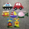 XICC Kindergarten Decoration Vehicle Nonwowen Felt DIY Decoration Car Airplane Bus Wall Stickers Blackboard Newspaper Classroom ► Photo 1/6