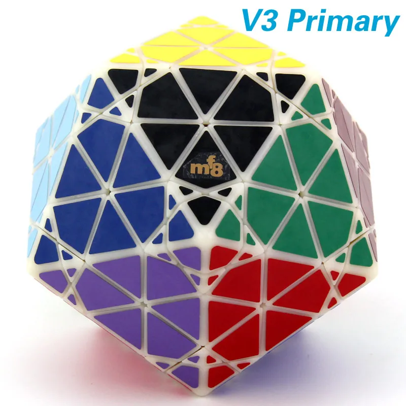 MF8 Oskar Icosaix Icosahedron кубик руб 3x3 Megaminxeds мегаминкс перекос профессиональный Скорость руб головоломки пластмасса извилистый антистресс Непоседа Образовательных игрушки для мальчиков - Цвет: V3-Primary