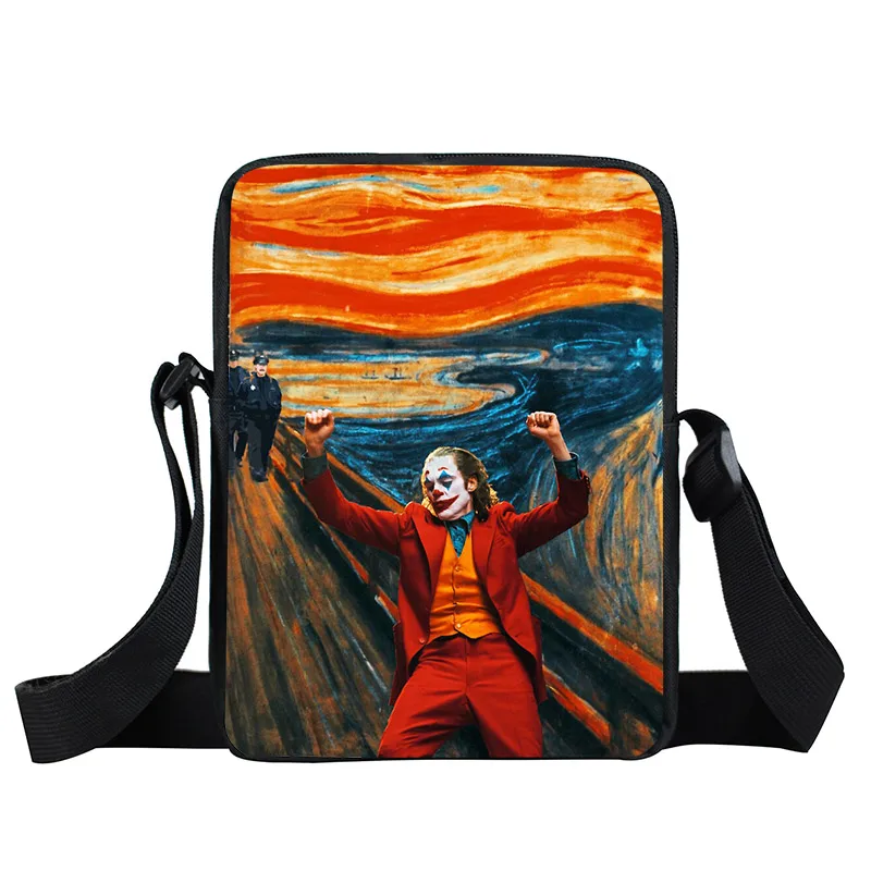 xkb joker49 Joker Be kind мини-сумки-мессенджеры Joaquin Phoenix Женская и мужская сумка маленькая сумка на плечо Детская сумка для книг для мальчиков сумки для девочек - Цвет: xkb joker49