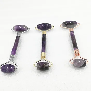 

KCONYD Factory Wholesale Natural Jade Face Roller-Amethyst-Straight hand-Classic stents