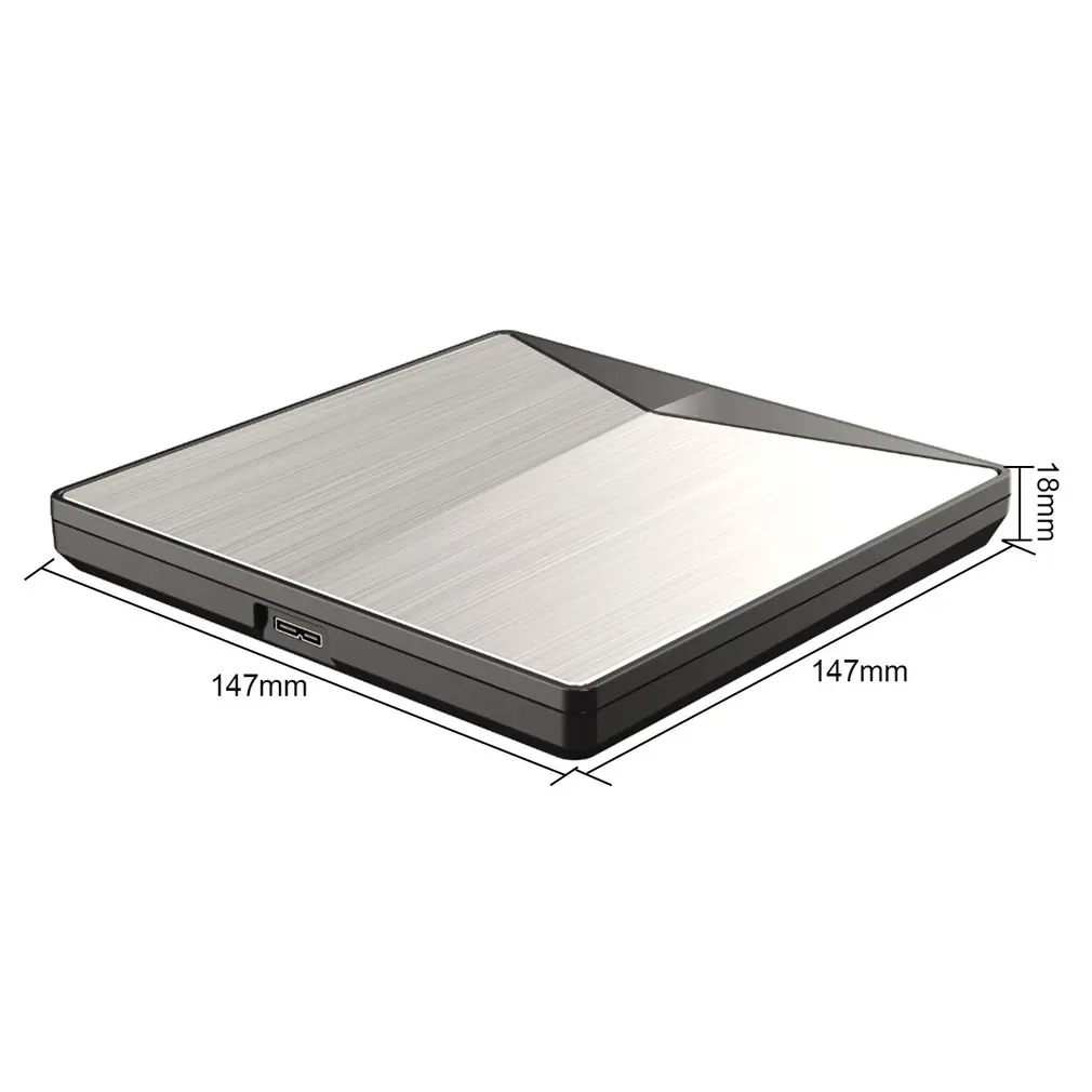 Внешний DVD привод USB 3,0 привод для ПК для Mac DVD+ перезаписываемый DVD/CD RW Писатель рекордер горелки уникальная форма новейшая Прямая поставка