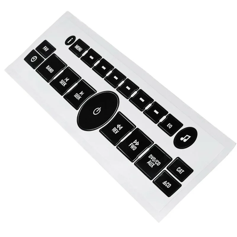 Наклейка радио кнопка наклейка Ремонт Замена украшения Авто