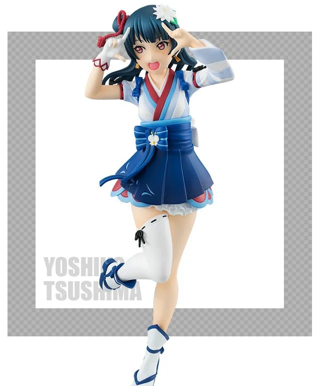20 см Tsushima Yoshiko цифры LoveLive Аниме фигурки оригинальный Рисунок Коллекция моделей PVC Фигурки для игрушка-подарок для детей 0,5