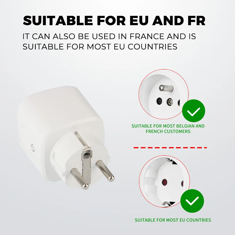 Topesel 2/4 Pack Smart Plug Mini Wifi Outlet Work with Google Home