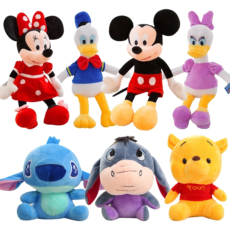 Disney Микки Маус Минни Дональд Дак гуффи Плуто Винни Пух Лило и Ститч Мягкие