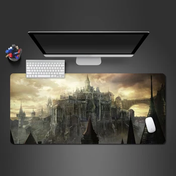 

The Old Magic Castle Mouse Pad Gamer Higt Quality Gaming Mousepad Fashion Computer Keyboard Desk Mat Large Play Mats
