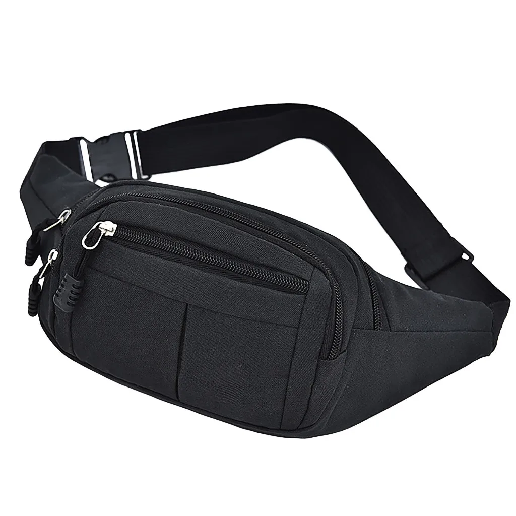 Men's And Women Simple Leisure Fashion Oxford Sport Fitness Waist Packs Outdoor Sport waist bag Bolsa Cintura For Man Woman