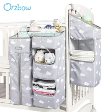 

Orzbow Baby Bed Organizer Hanging Bags For Newborn Crib Diaper Storage Bags Baby Care Organizer Infant Bedding Nursing Bags