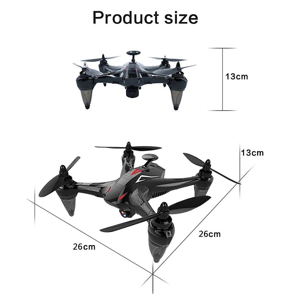 GW198 Дрон с камерой 1080P GPS бесщеточный 5G Wi Fi FPV высота удержания RC