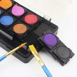 12-Colors Solid Gouache Inkstone Solid Pigment Paint Drawing Paint Aquarela Acuarela Art Supplies for Artist