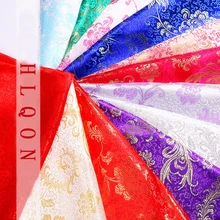 HLQON парча yacquard многоцветный хвост Феникса ткань для лоскутного войлока куски ткани платье простыня детская ткань 50x90 см