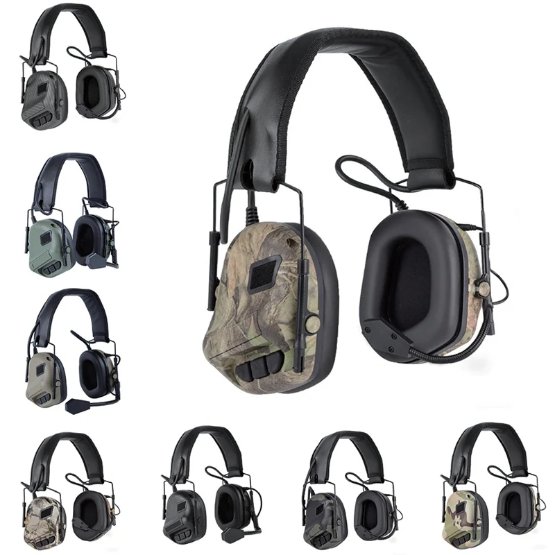 

Tactical Headphone Noise Cancellation Pickup Headset Hunting Shooting Game Accessories